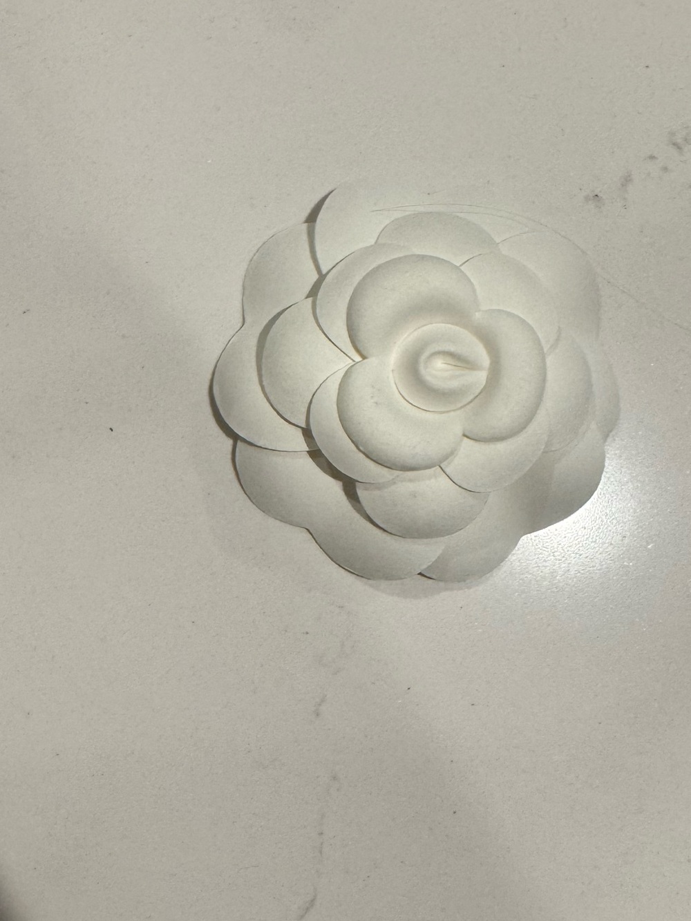 CHANEL White Camellia Flower